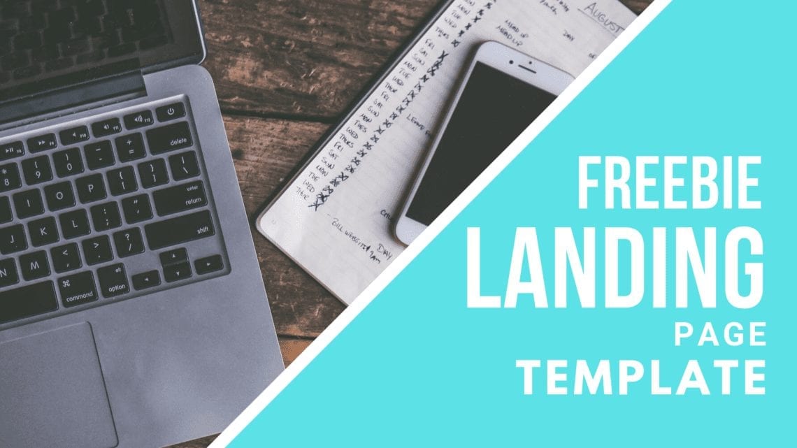 freebie landing page template
