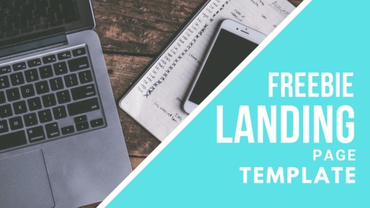 freebie landing page template